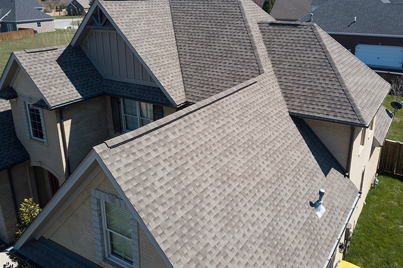 Residential gray roofing
