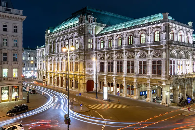State Opera building in Vienna, Austria
