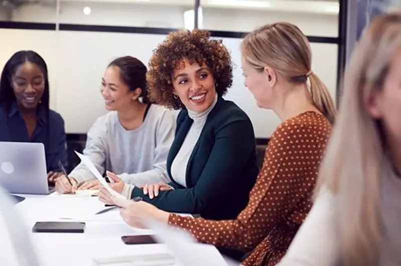 Business women in a meeting conference