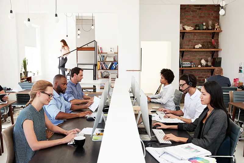 Business colleagues working in the office