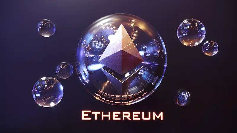 Ethereum blockchain symbol