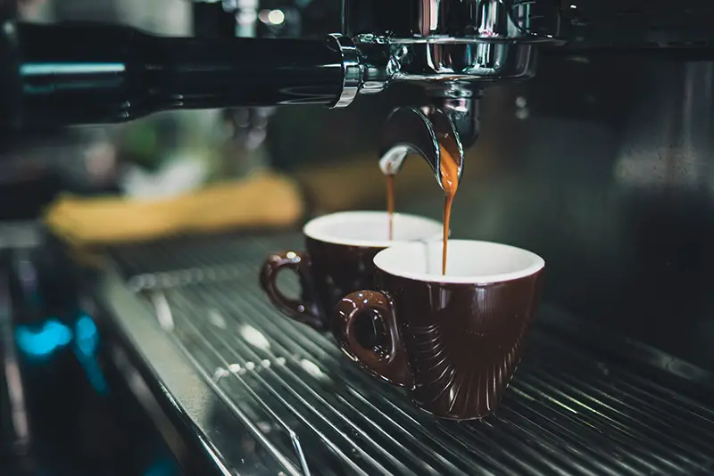 Close up of coffee cup