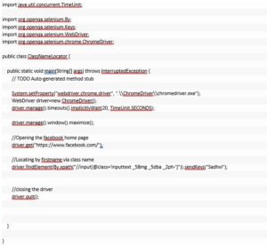 A Detailed Introduction To Selenium: Using The Class Name Locator In ...
