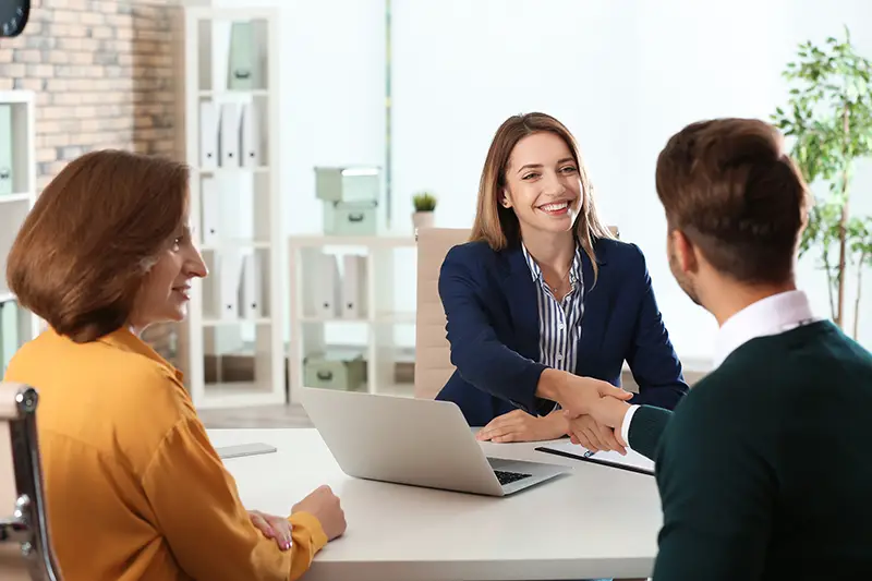 Human resources manager conducting job interview