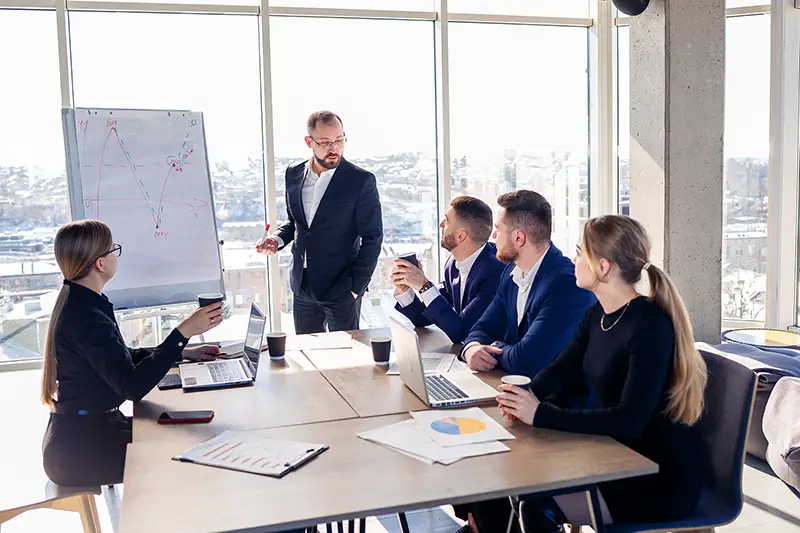 Business people in a conference meeting