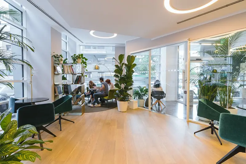 Modern minimalit office interior