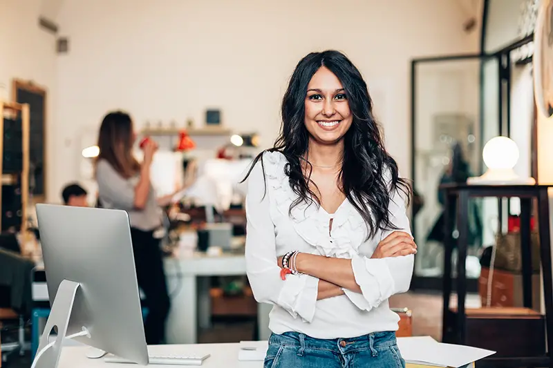 Confident business woman