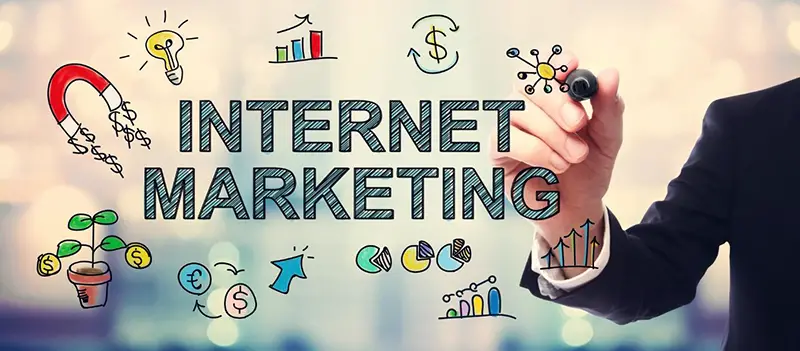 Internet marketing concept