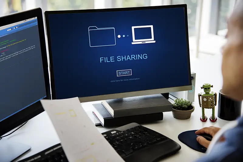 File Sharing Transfer Data Concept