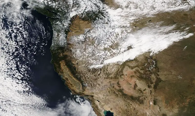 Satellite Image of California