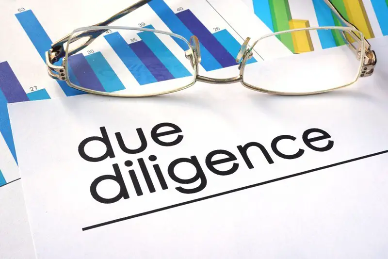 Due diligence concept