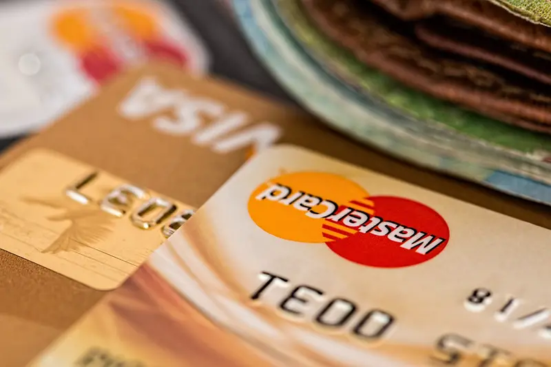 Close up image of credit card