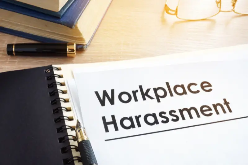 Workplace harassment concept