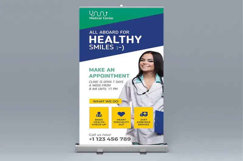 Medical Pull Up Banner