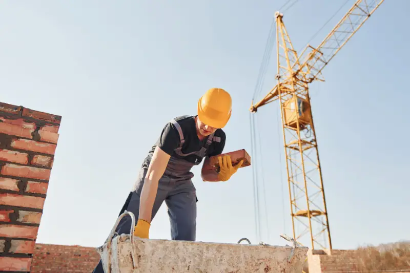 Man working on a construction site