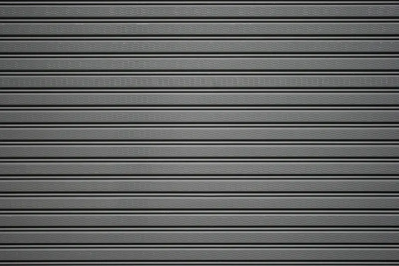 Dark gray roller shutter