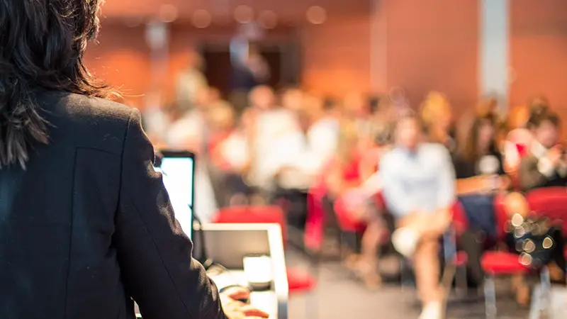 Woman public speaker