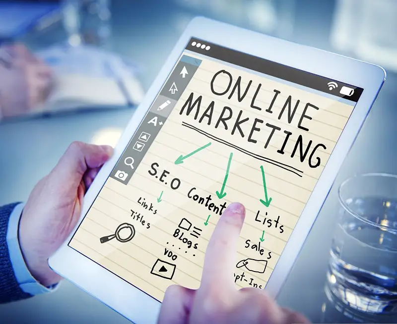 Online marketing concept