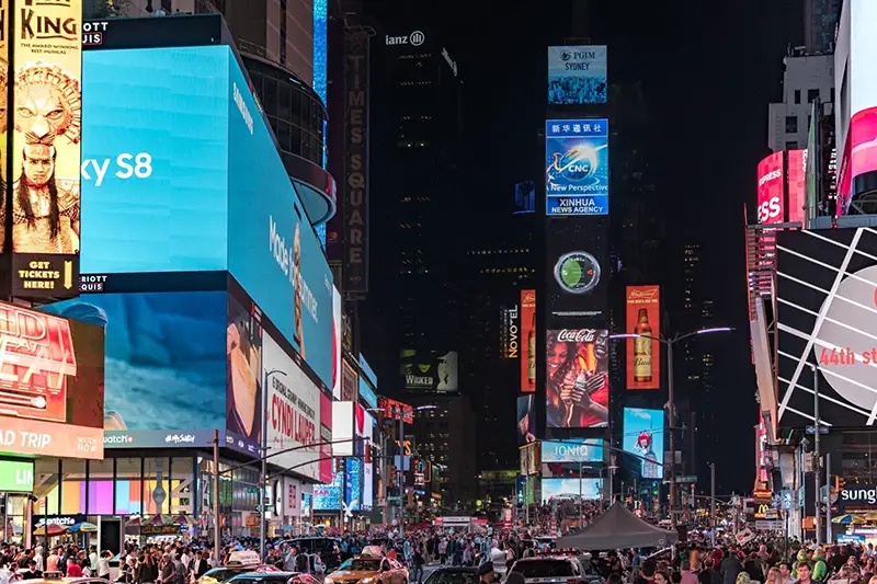 Truck advertising billboard