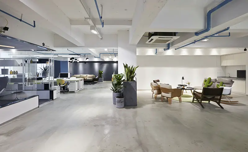 Fashion and modern office interiors