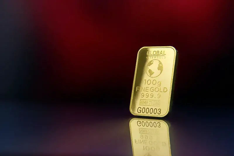 Piece of gold bar