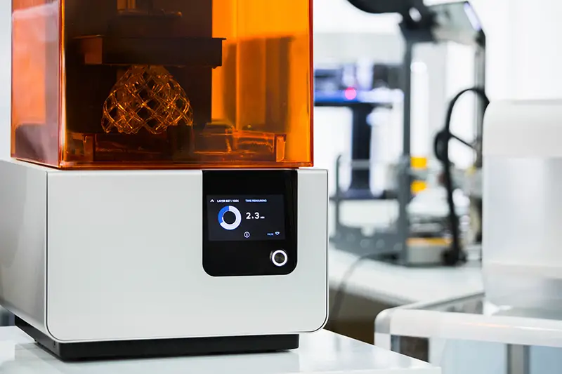 A stereolithography 3d printer
