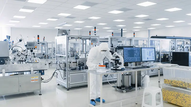 Shot of Sterile Pharmaceutical Manufacturing Laboratory