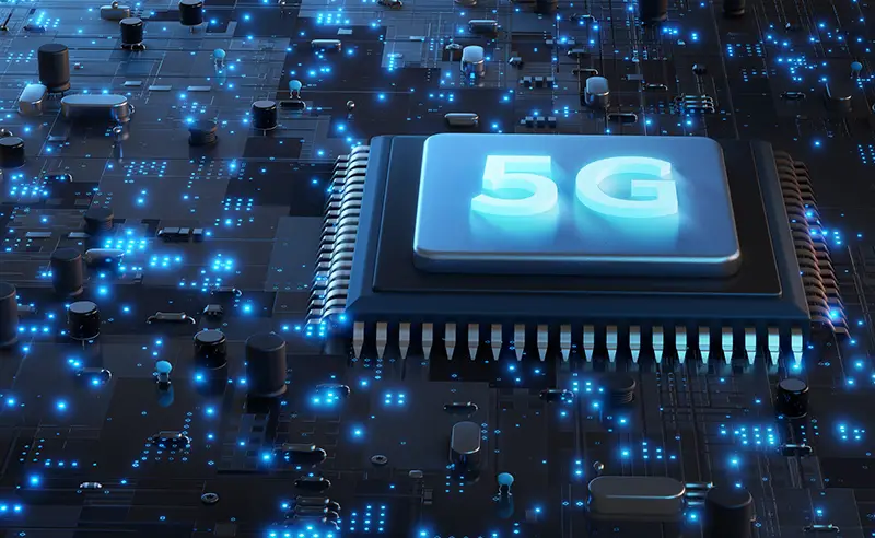 5G network processor 3D rendering