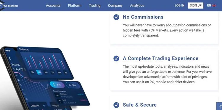 FCF Markets homepage