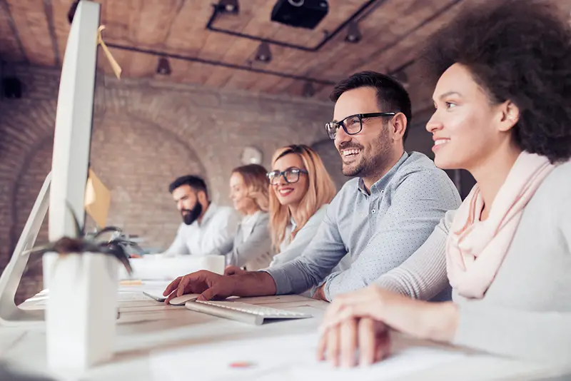 Business people working together in office