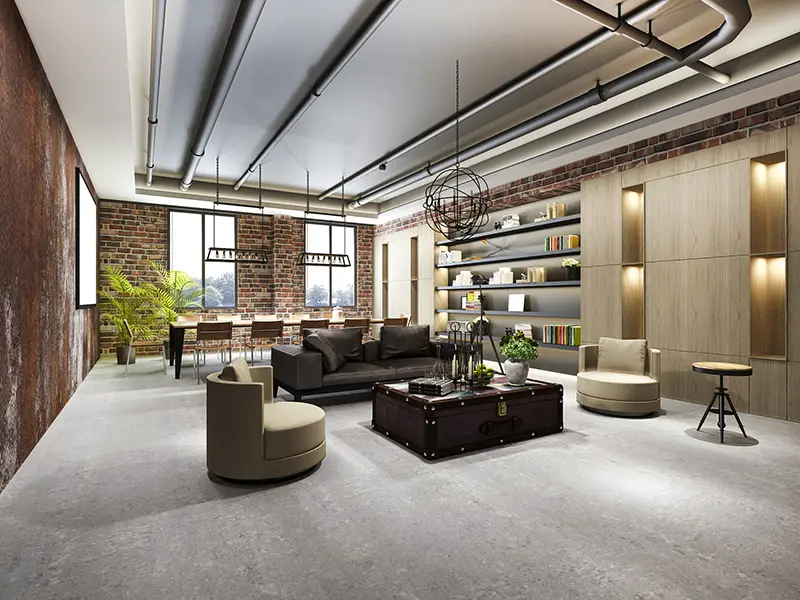 3d rendering luxury business meeting office design