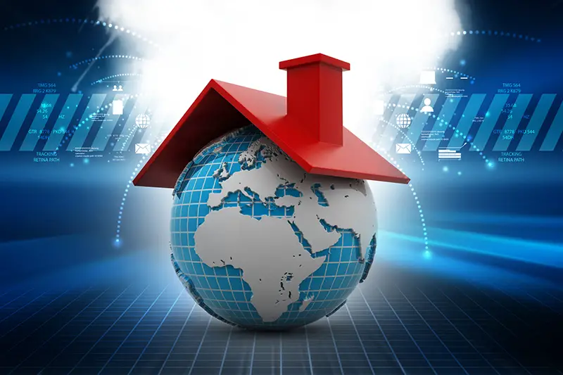 Global real estate concept