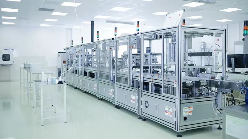 Shot of Sterile Precision Manufacturing Laboratory with 3D Printers