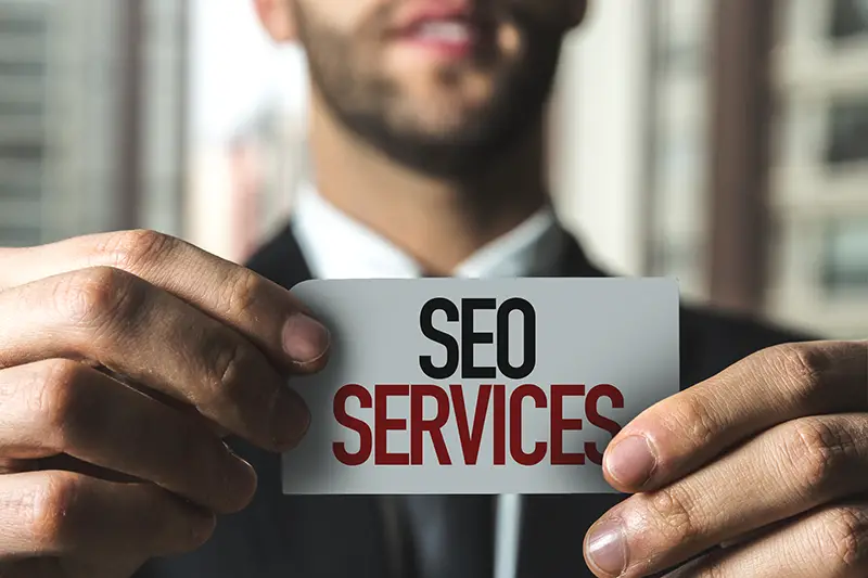 Paper with sign seo services