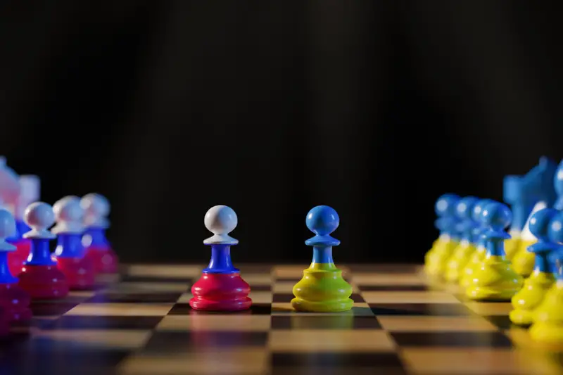 Chess in the color flags
