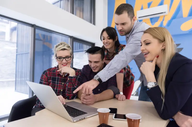 Startup business team on meeting at modern office