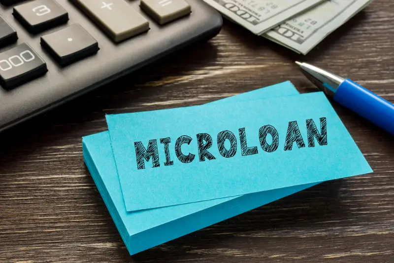 Financial concept meaning MICROLOAN