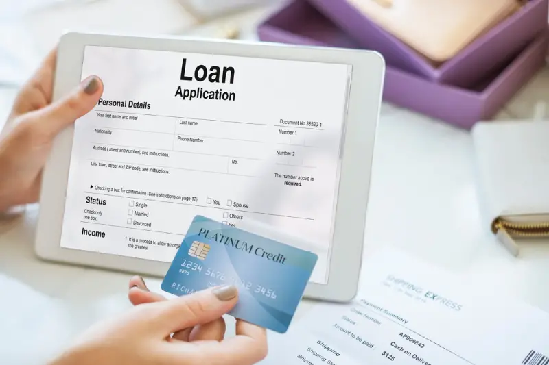 Online loan application