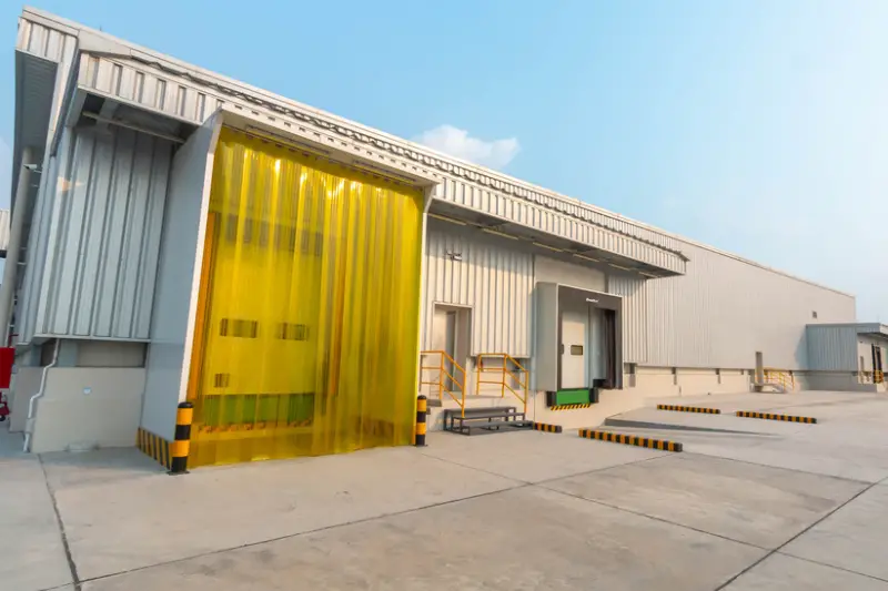 New logistics centre for food warehouse freezer