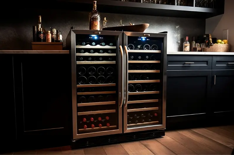Cooling and preserving wine at home concept.