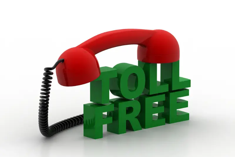 Toll free text with receiver