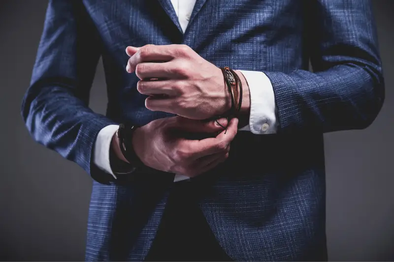 Fashion portrait of young businessman