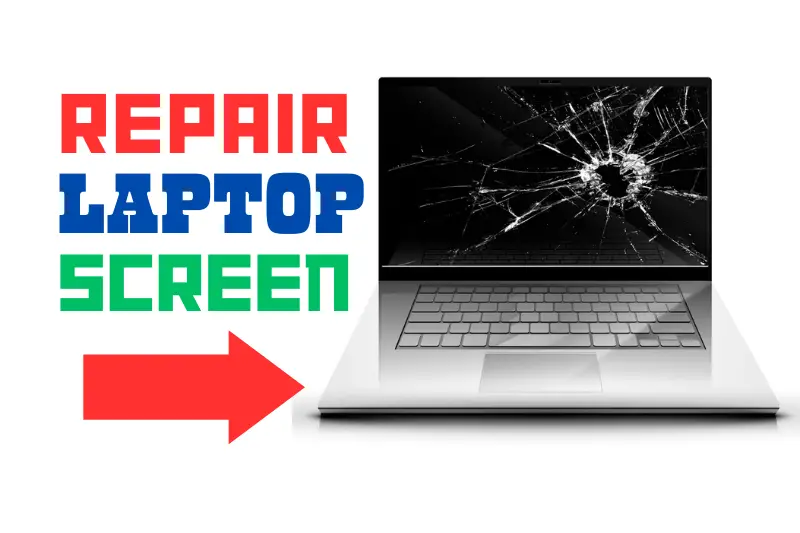 Broken laptop screen