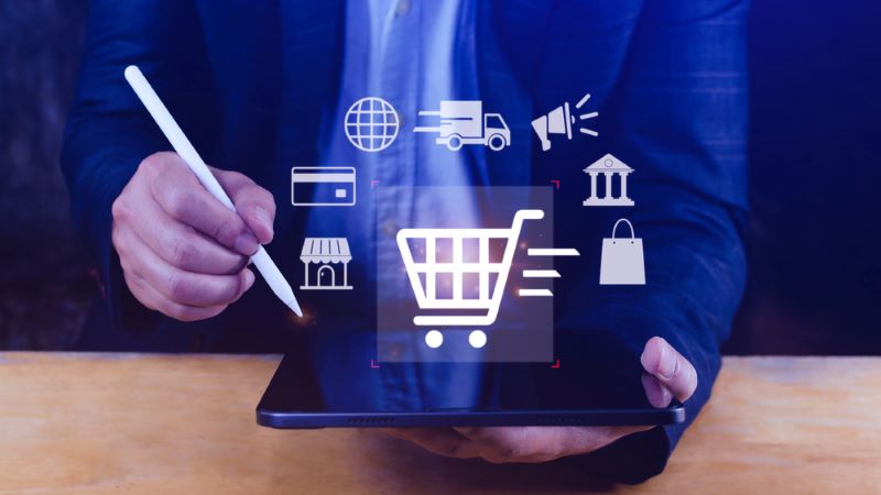 Shopping Online e-commerce concept