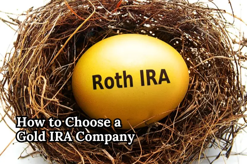 Gold Roth IRA egg in a bird's nest