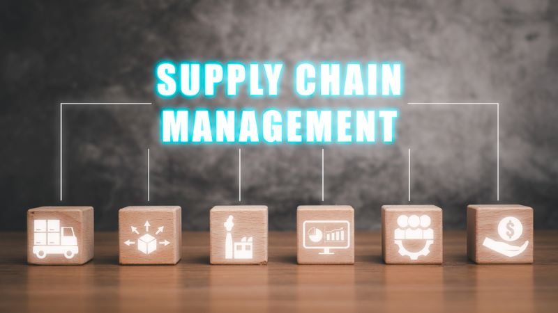 Supply chain management concept