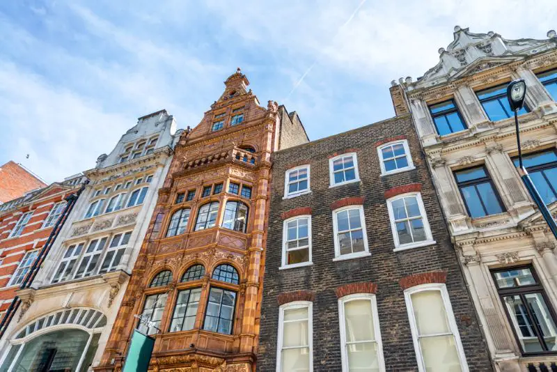 Buildings in Mayfair, London