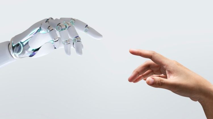 Technology, human touch, AI, Artificial intelligence