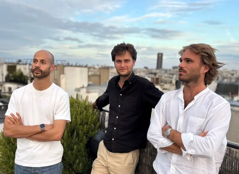 Retab founders L to R Sacha Ichbia, Louis de Benoist, Victor Plaisance